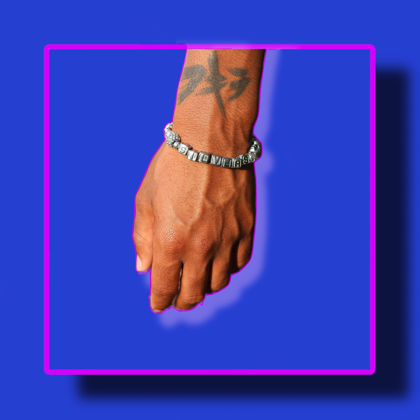 Customizable Stainless Steel Bracelet