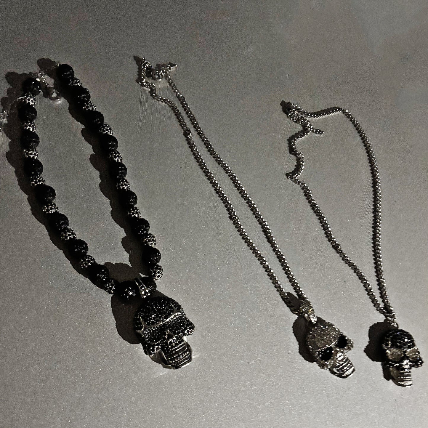 Beaded Skull Necklace