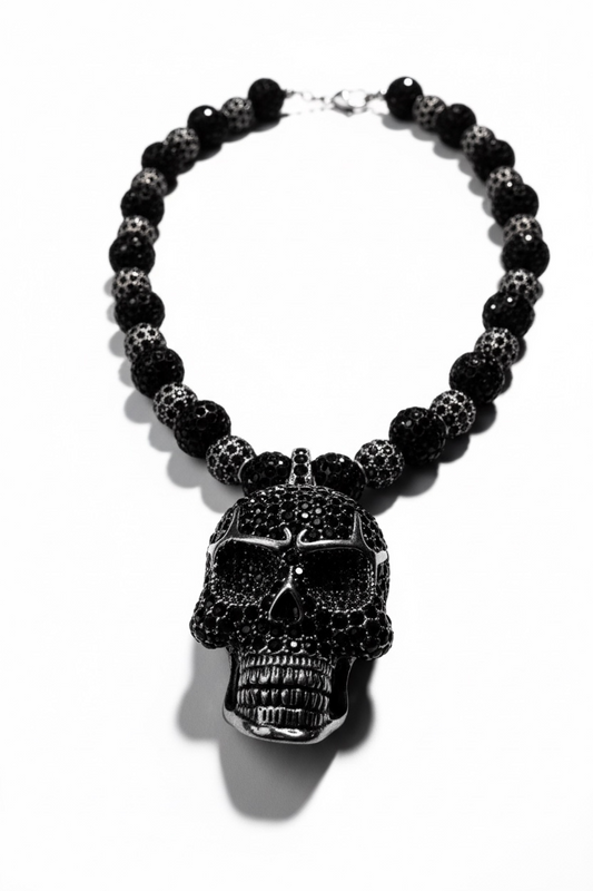 Beaded Skull Necklace